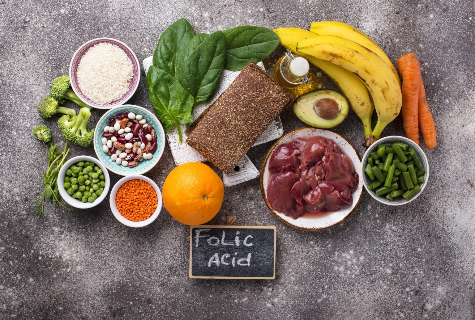 Foods rich in folic acid